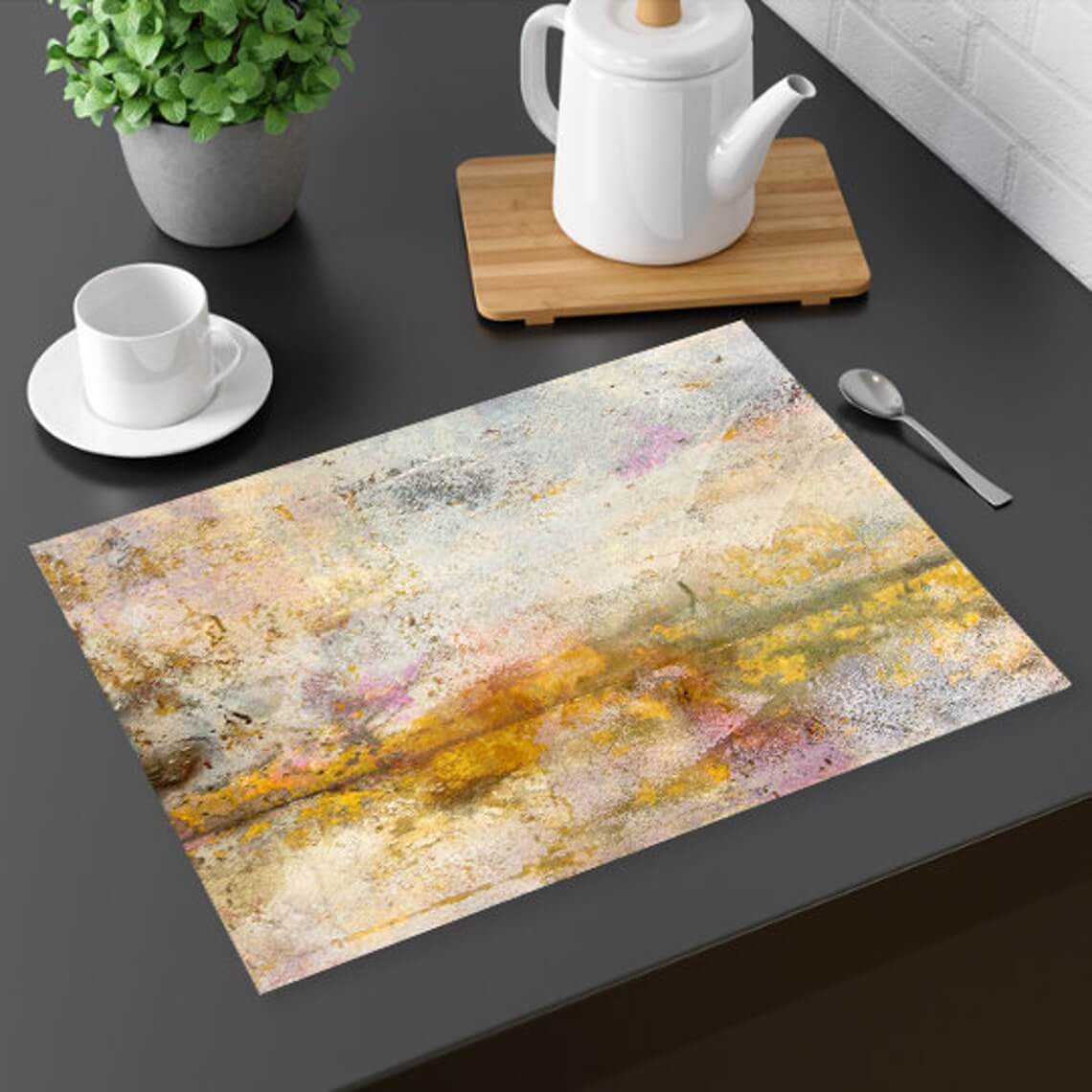 Decorative Abstract Design Vinyl Placemat