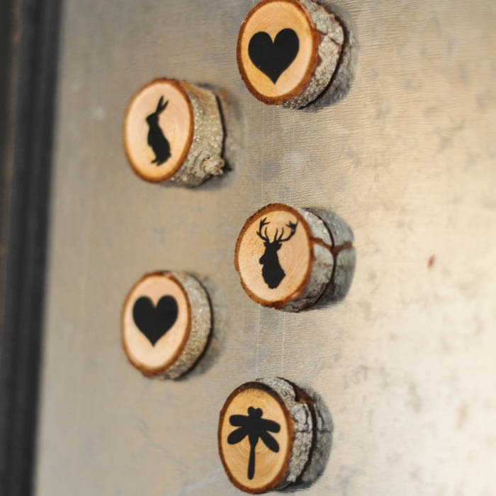 Cool Decorative Wood Slice Magnets