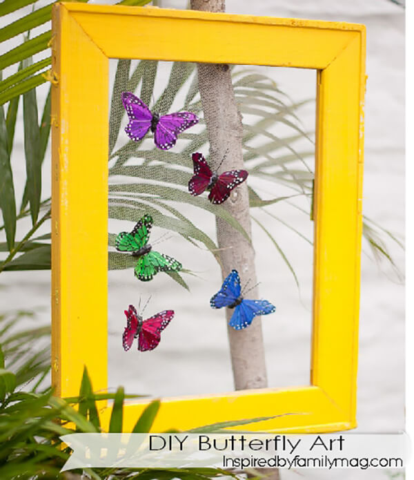Colorful Butterfly Framed Picture Art