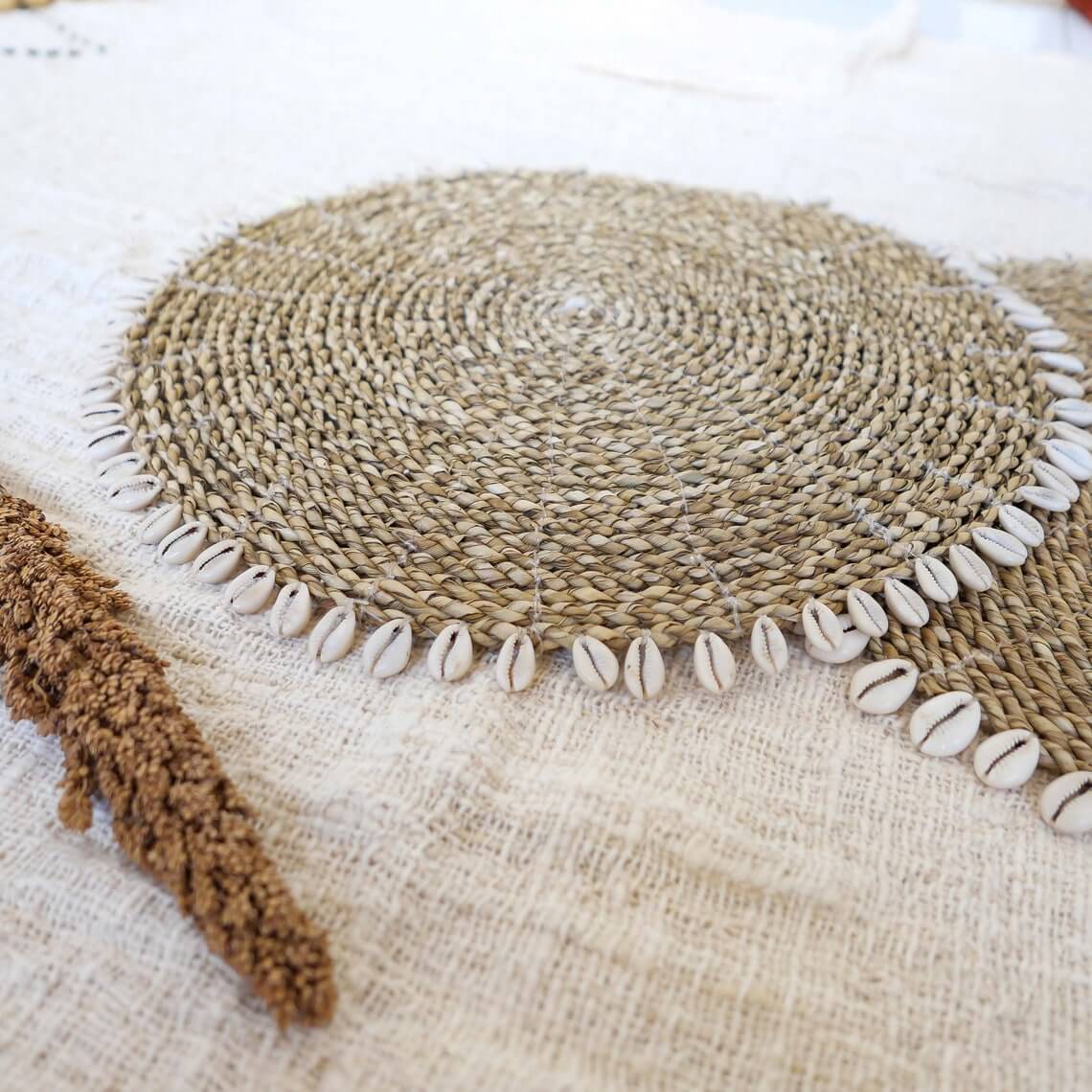 Natural Seagrass Boho Placemat Design