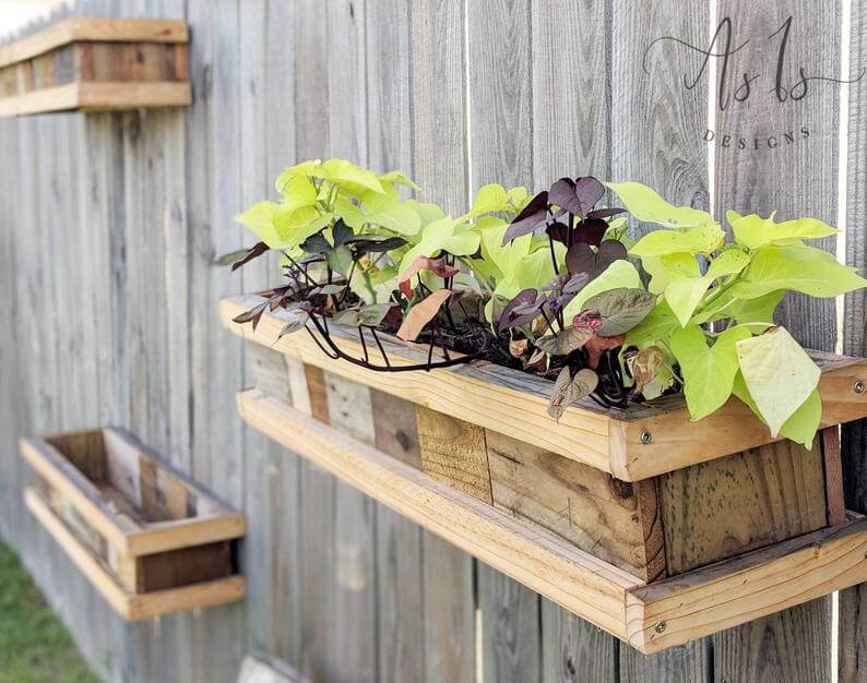 Rustic Wooden Planter Boxes