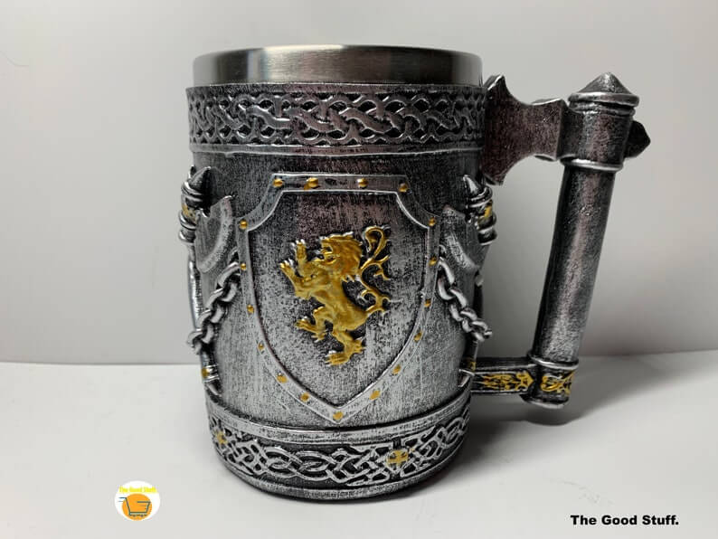 Handmade Medieval Hatchet Celtic Warrior Insulated Mug