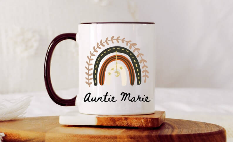 Cute Personalized Aunt Coffee Mugs