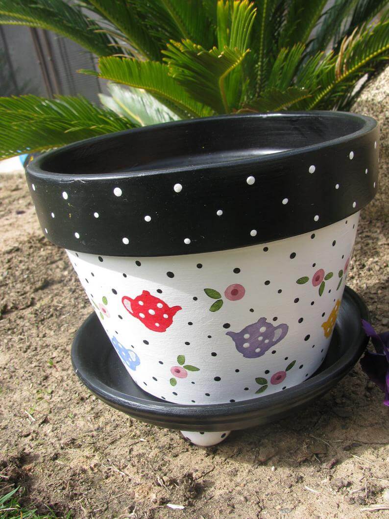 Sweet Teapot Flower Pot Planter