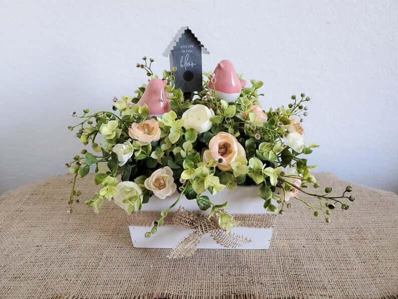 Live Life in Full Bloom Spring Centerpiece