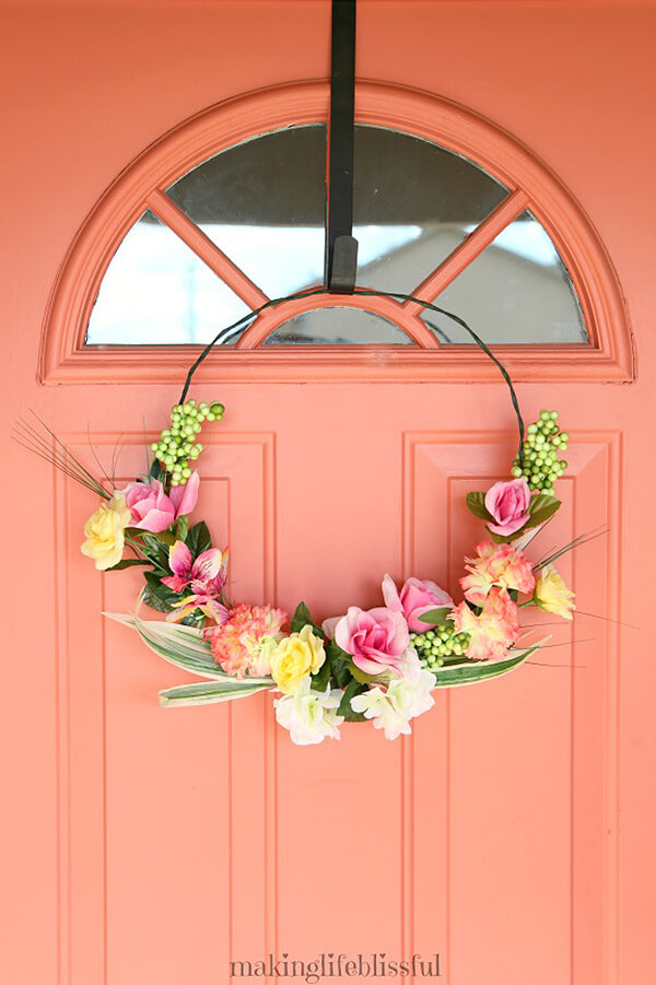 Stunning Spring Wreath with Dollar Store Finds