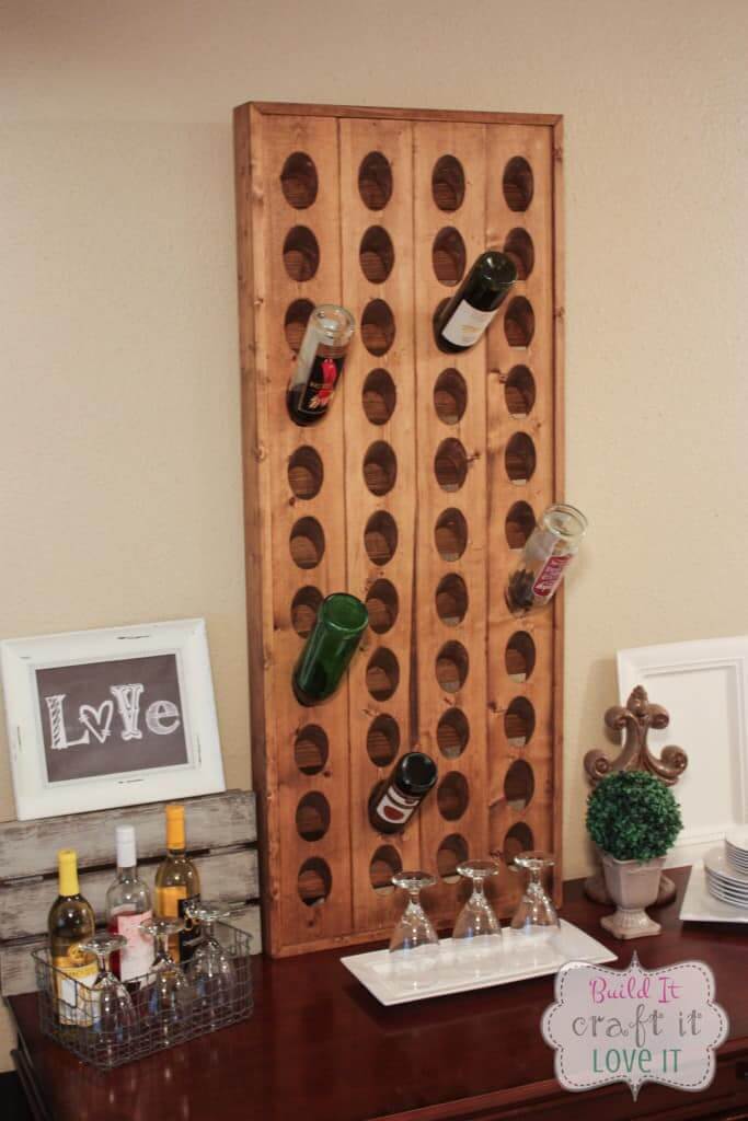 Elegant and Tall Wine Riddling Rack