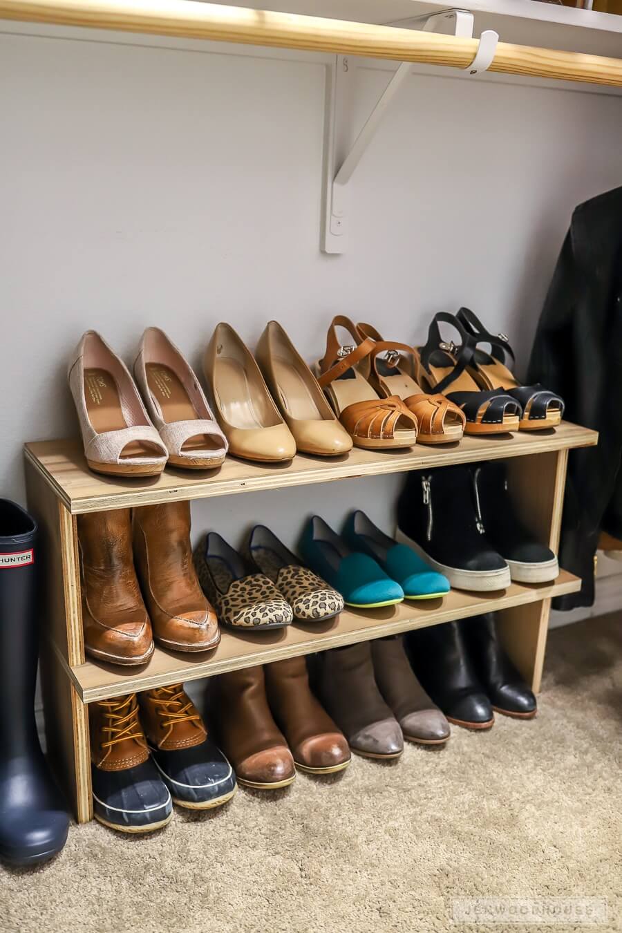 The Great and Affordable DIY Shoe Rack  #10Ideas #shoes #racks #storage  #organize #ideas #industrialshoeracks #homema…