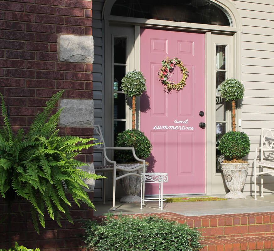 Sweet Summertime Pink Door with Quip