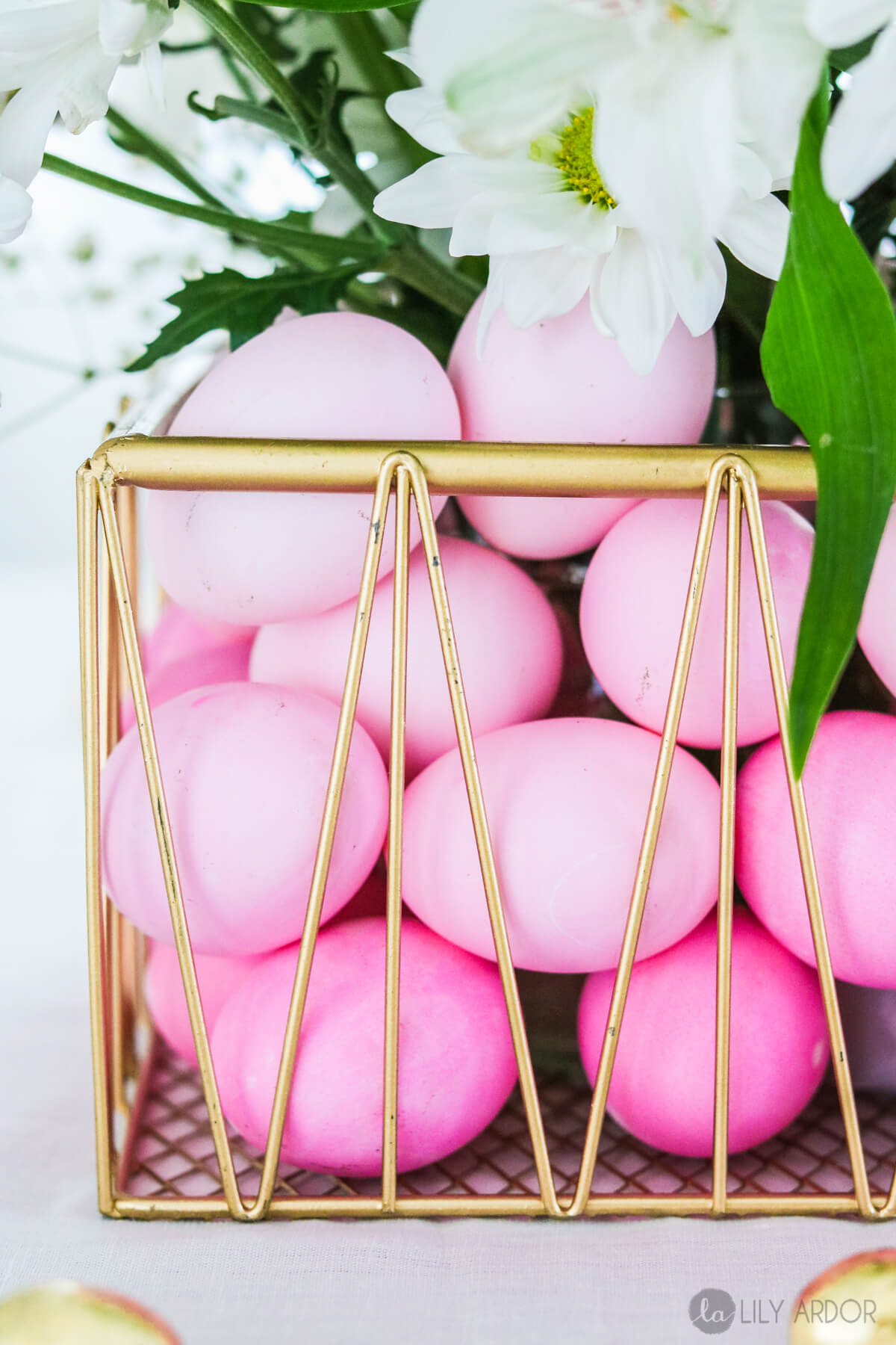 Ombre Dyed Easter Egg Display