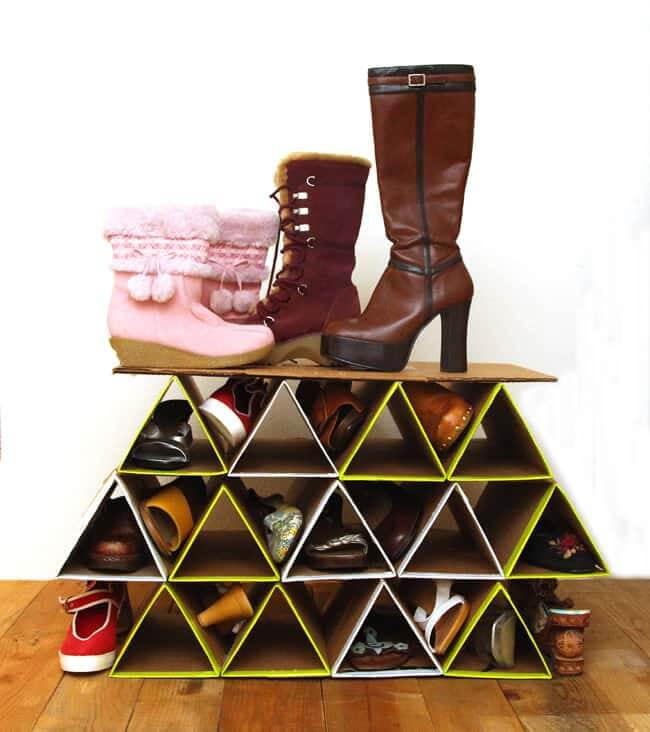 The Great and Affordable DIY Shoe Rack  #10Ideas #shoes #racks #storage  #organize #ideas #industrialshoeracks #homema…