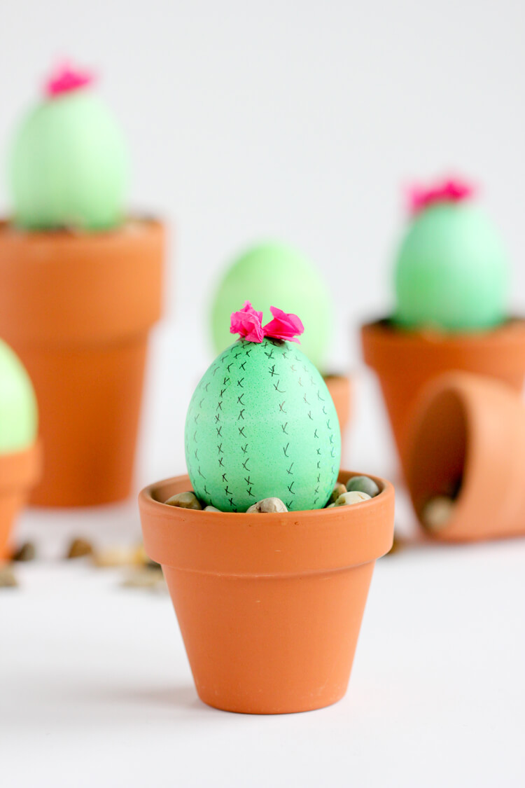 Cute Not Cuddly Cactus Easter Egg