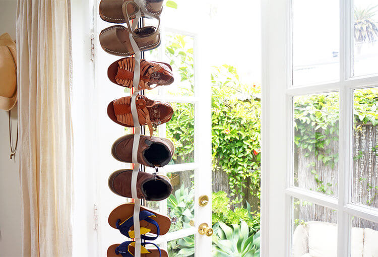 Small Space Hanging Shoe Storage