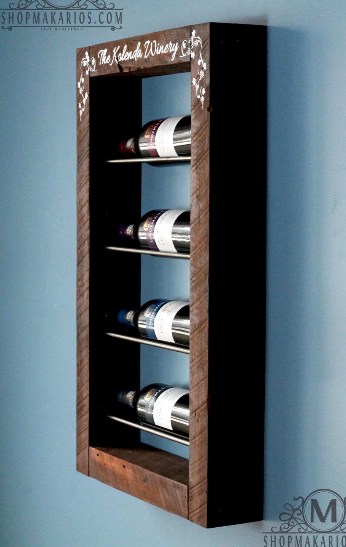 Shabby Chic Wooden Wine Rack