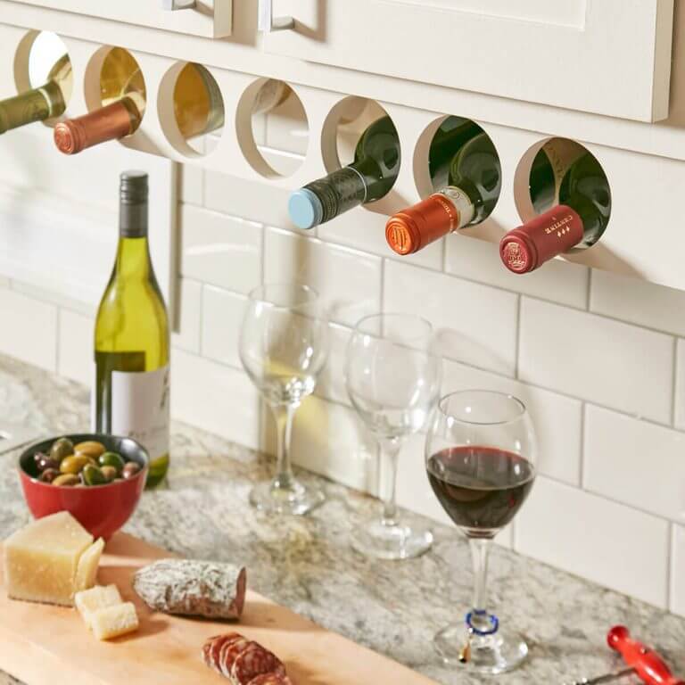 Kitchen Cabinet Wine Rack Storage