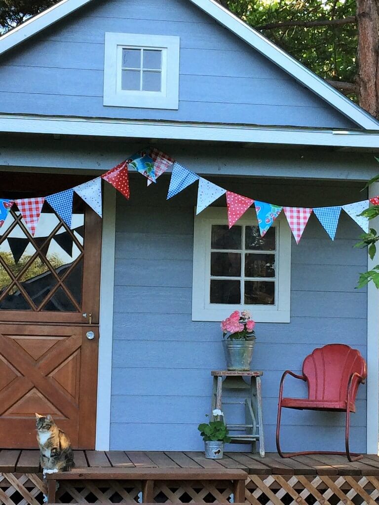 Bright and Playful Patterened Oilcloth Bunting