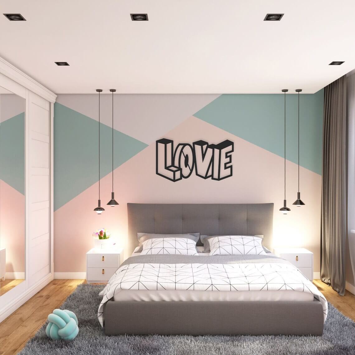 “Love” Metal Wall Art Decor — Homebnc