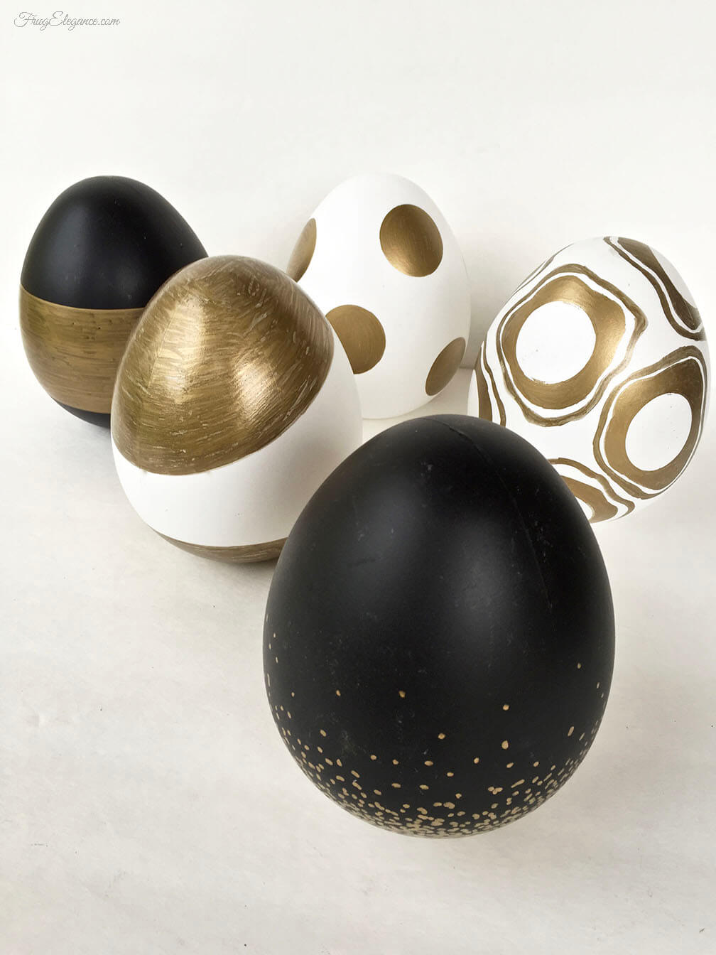 Modern and Metallic Stunning Easter Eggs