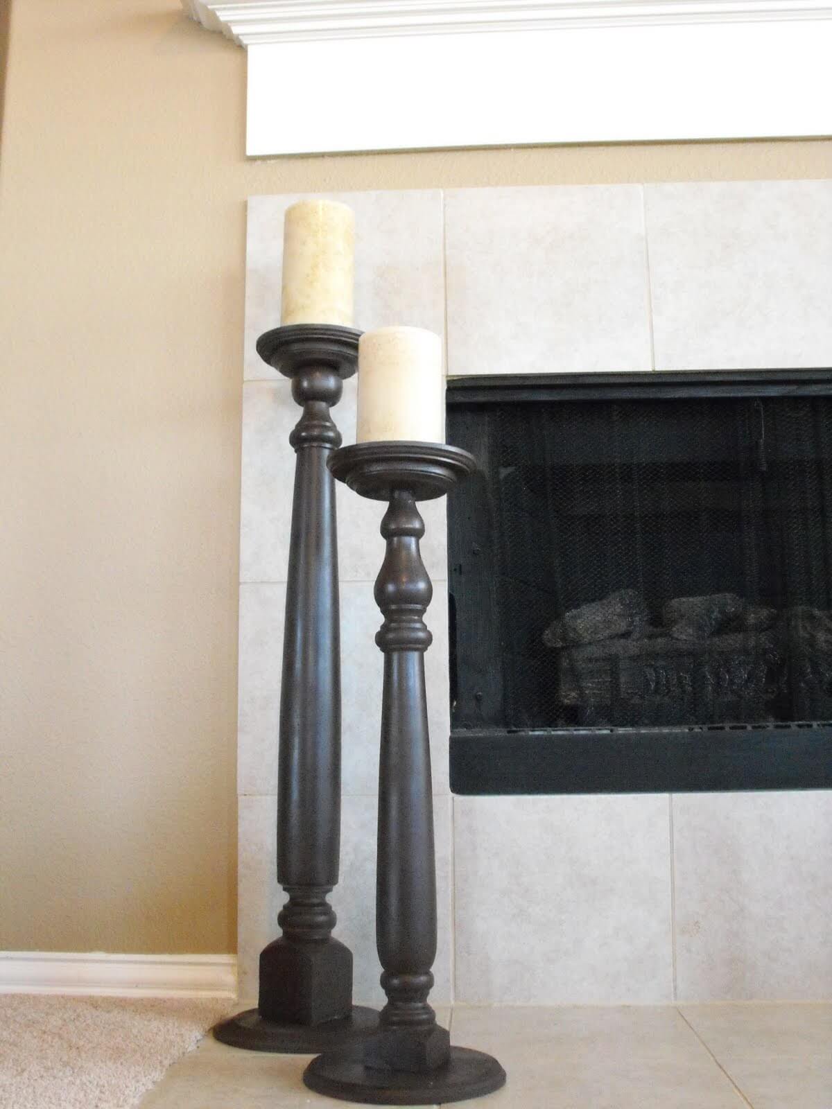 Tall Table Leg Candle Holders