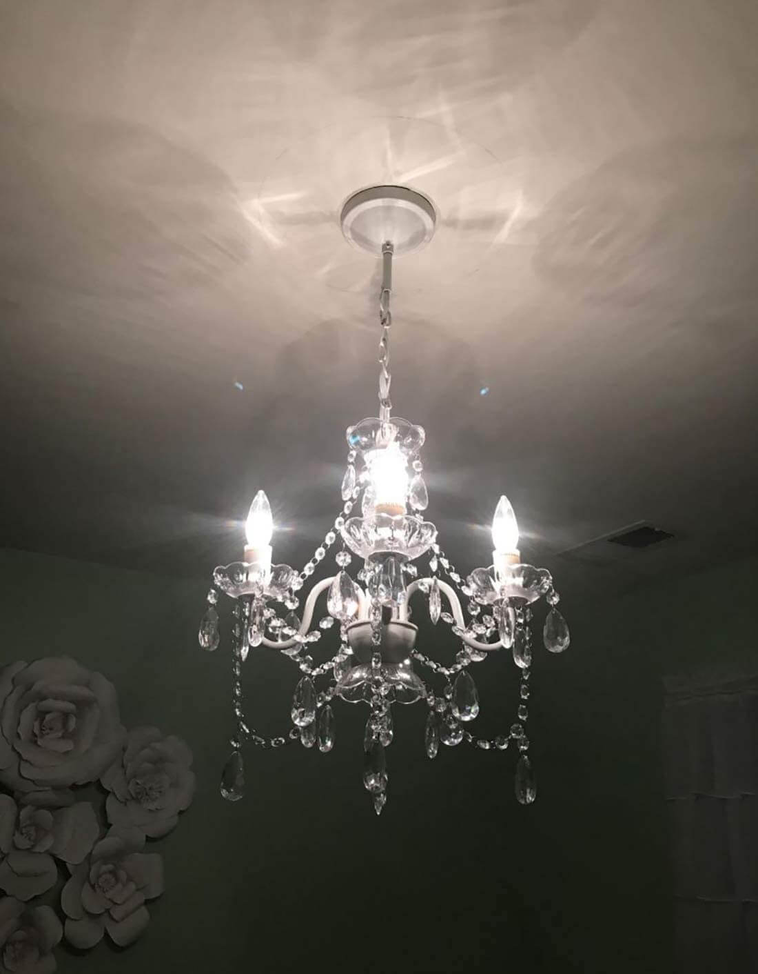 Elegant Chandelier Dripping with Crystals