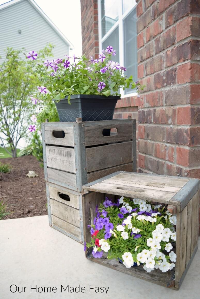 Cute Cubby Crate Porchside Shelves