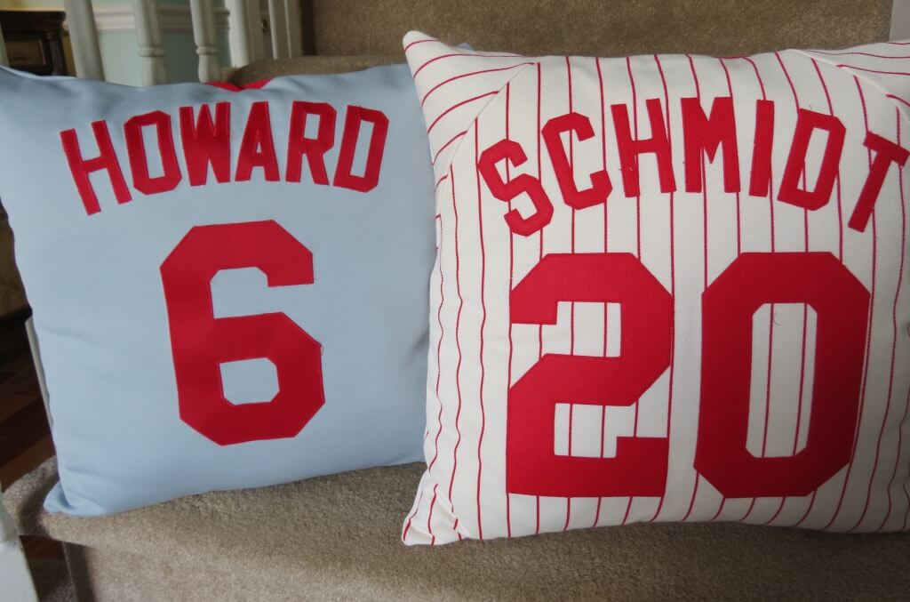 Baseball Jersey Custom Accent Pillows