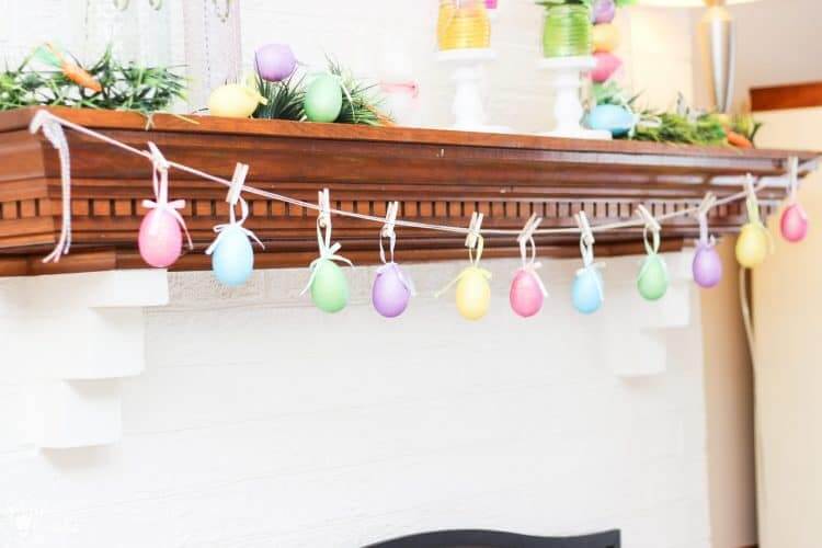 String of Eggs Easter Egg Garland