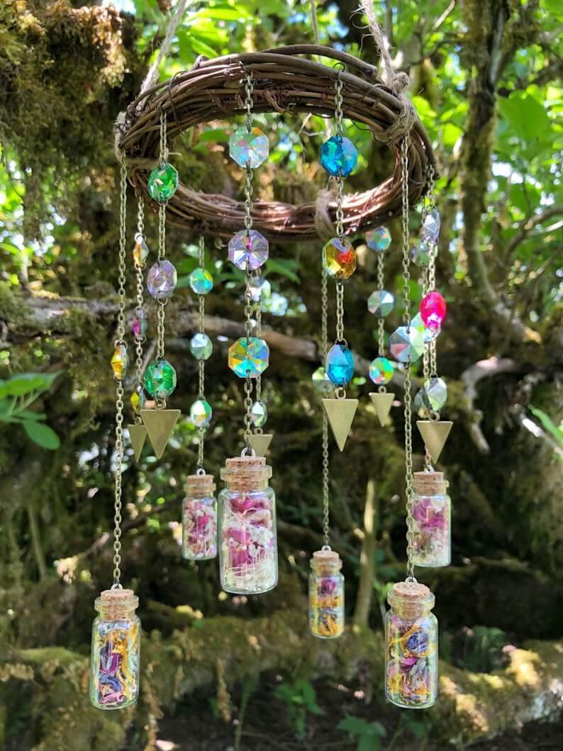 Handmade Bohemian Sun Catcher Chandelier