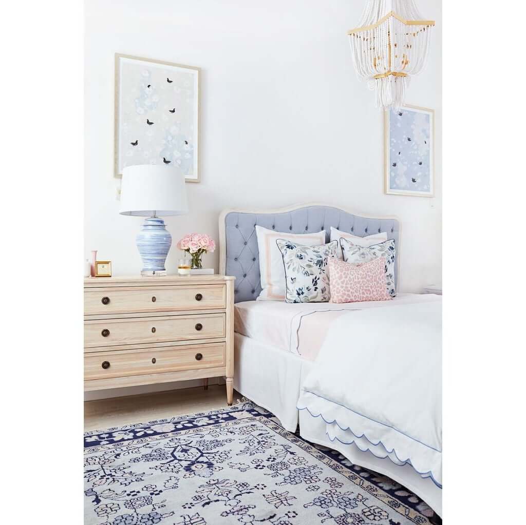 Navy with Pastels Royal Floral Rug