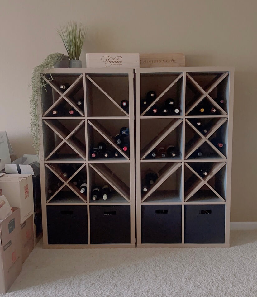 IKEA Wine Rack Storage Hack