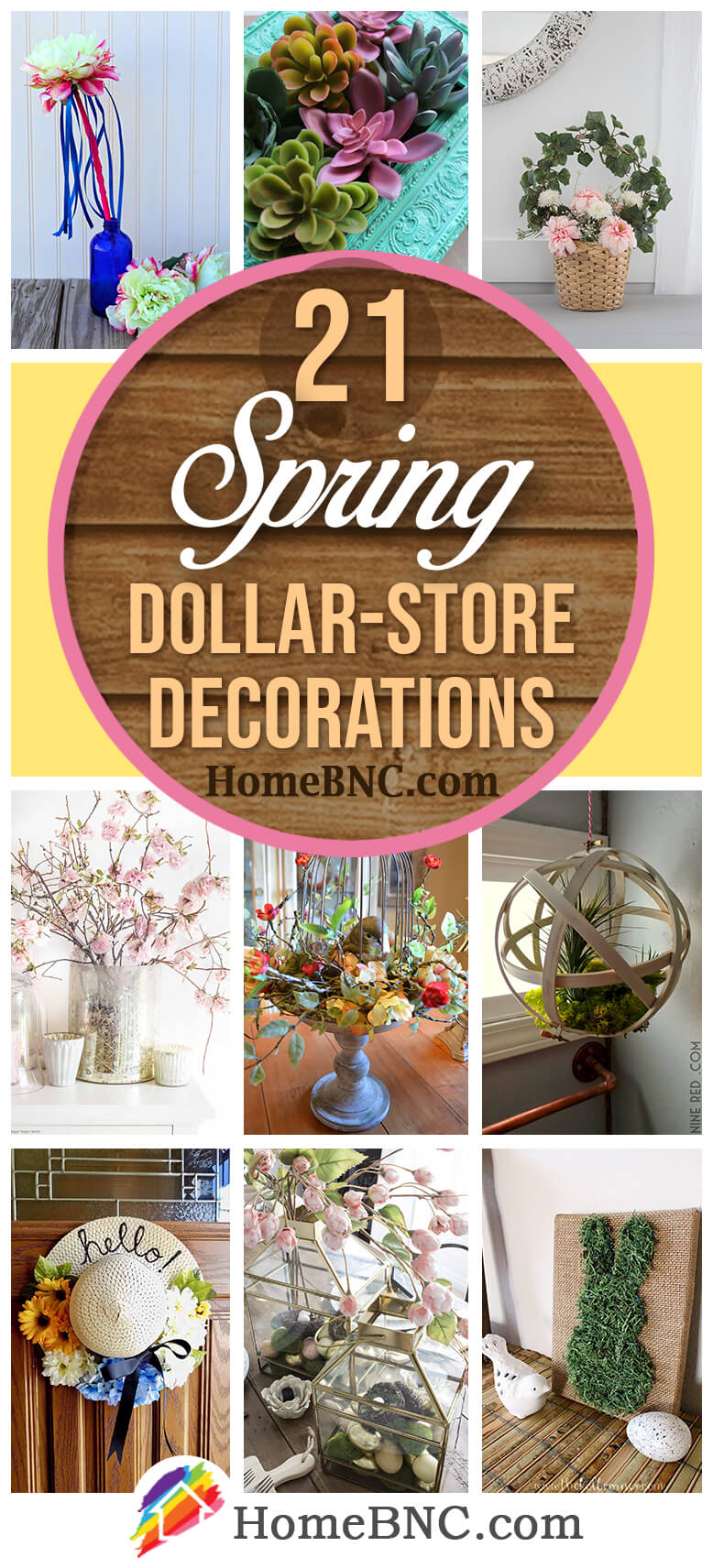 Best Spring Dollar Store Decor Ideas