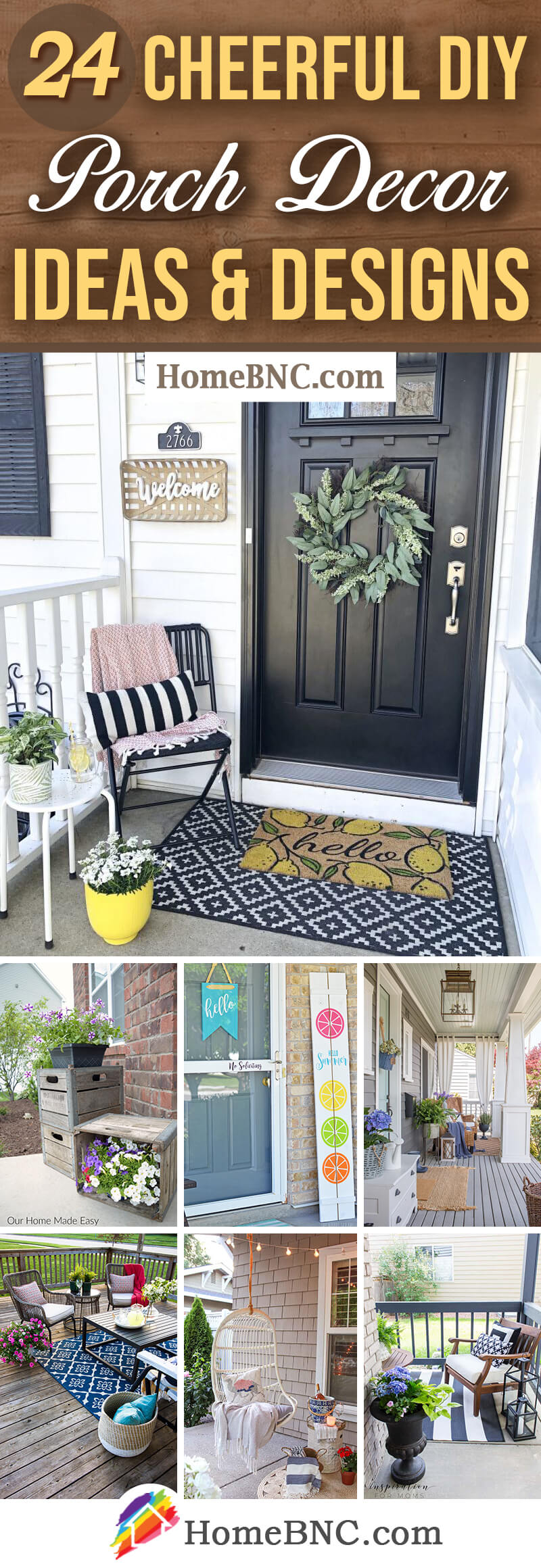 DIY Cheerful Porch Decor Ideas