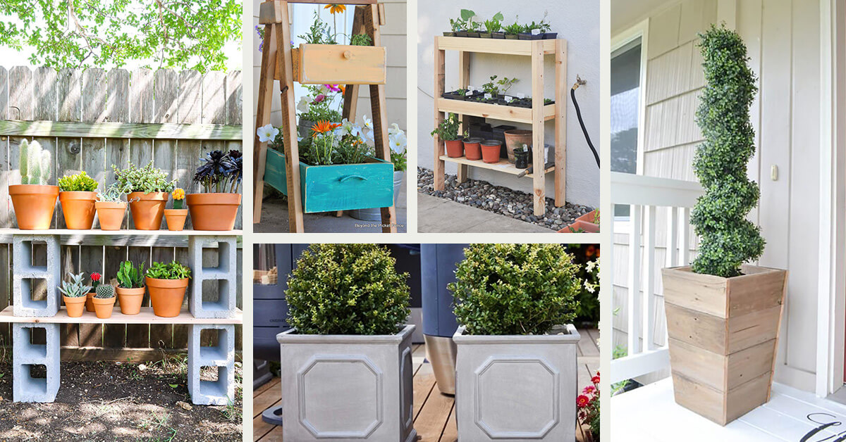 Featured image for “Show Off Your Plants with these 30 Best DIY Outdoor Plant Stand Ideas”