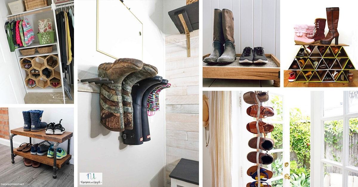 Featured image for “19 Practical and Cheap DIY Shoe Rack Ideas to Help you Save Space”
