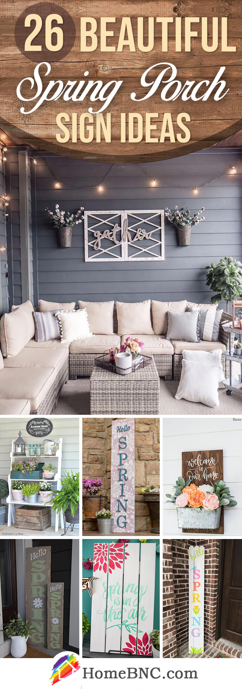 Spring Porch Sign Ideas