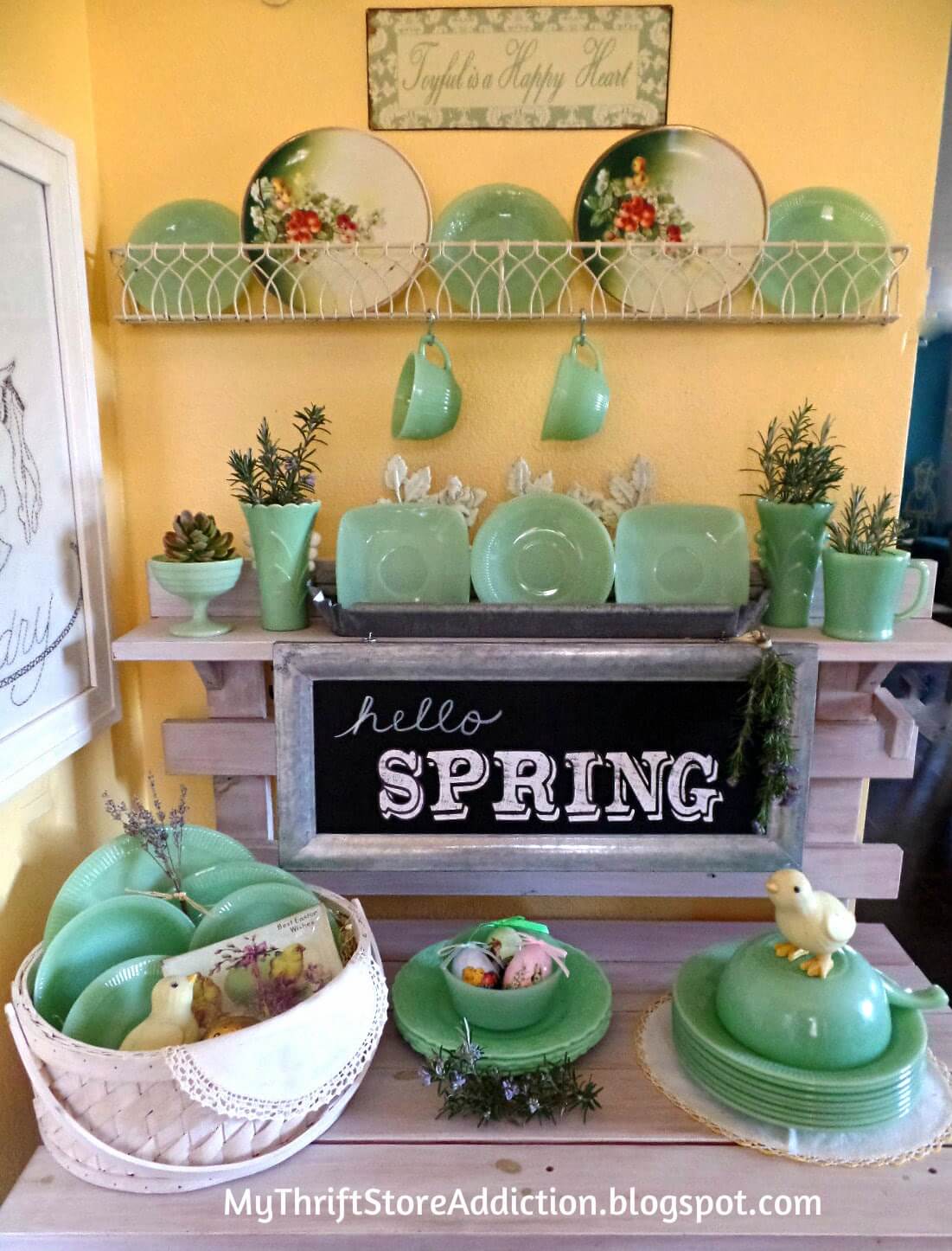 A Green Display to Welcome Spring