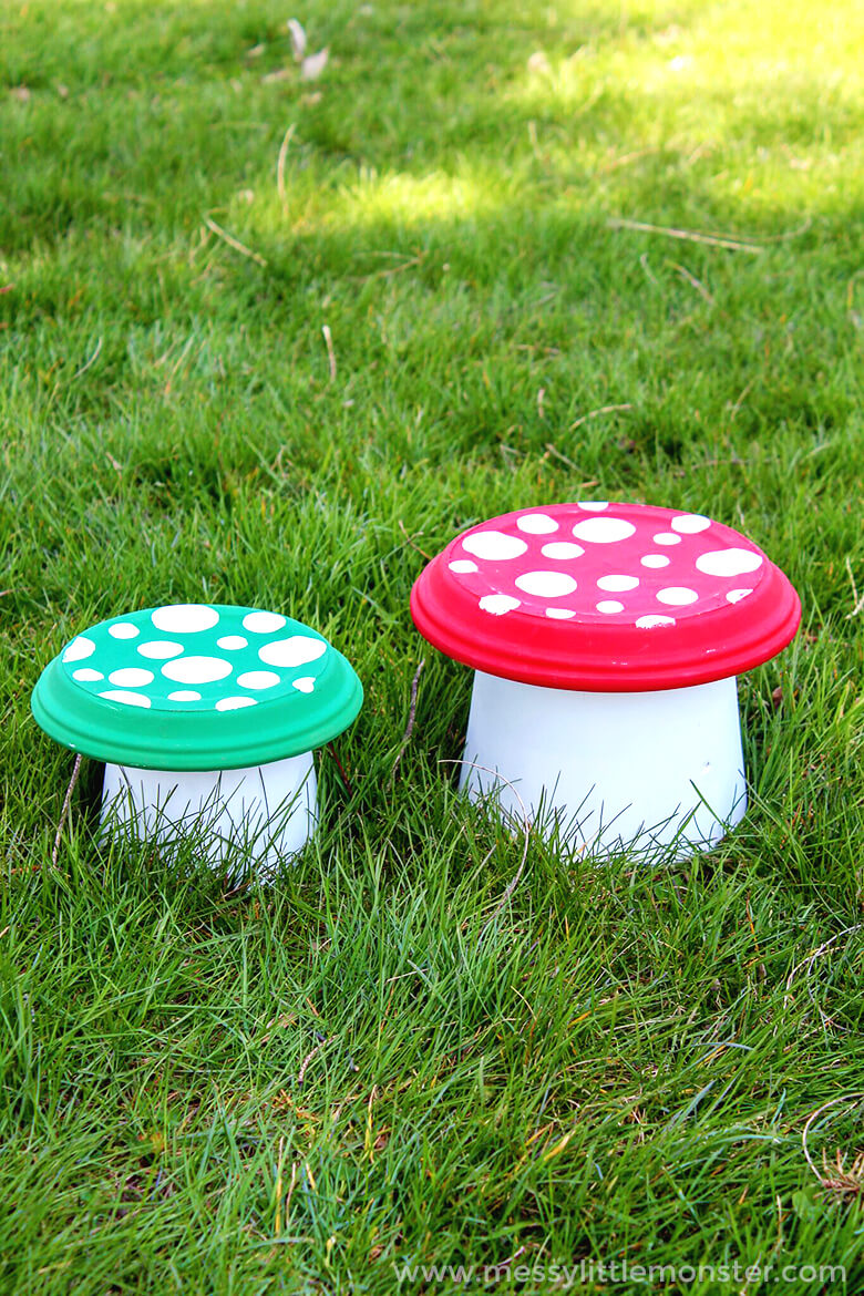 Magical Painted Flower Pot Toadstool