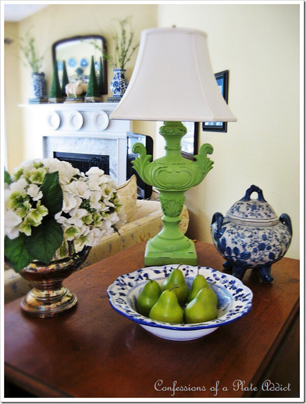 Blue and Green Country French Decor