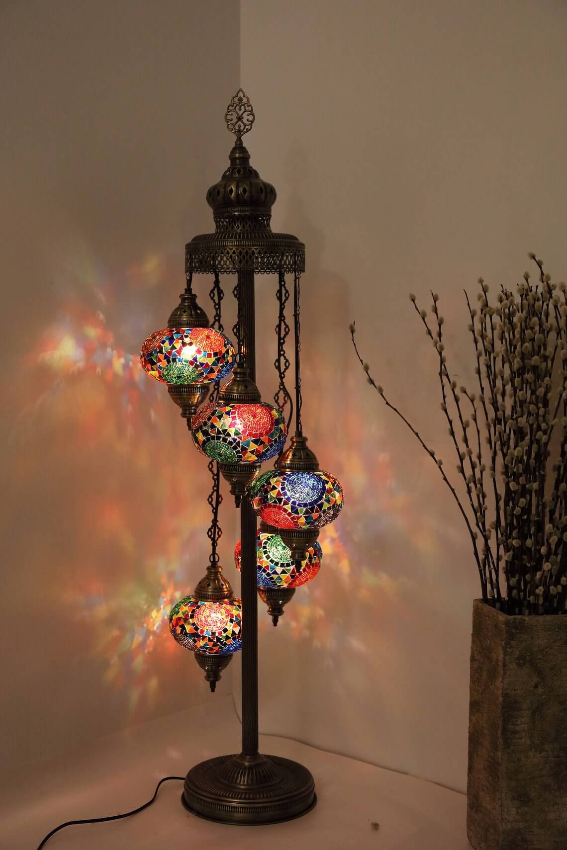 Moroccan Mosaic Colorful Floor Lamp