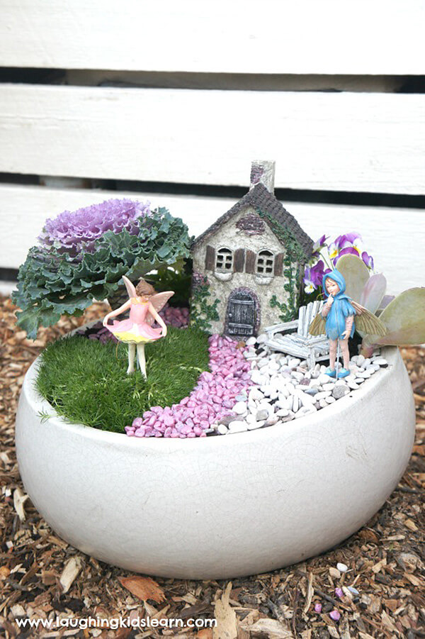 Peyan Miniature Fairy Boy and Fox Mini Fairy Resin Decoration for Garden Patio Micro Landscape Accessories for Home Decoration Outdoor Plant Pots Bonsai Craft Décor
