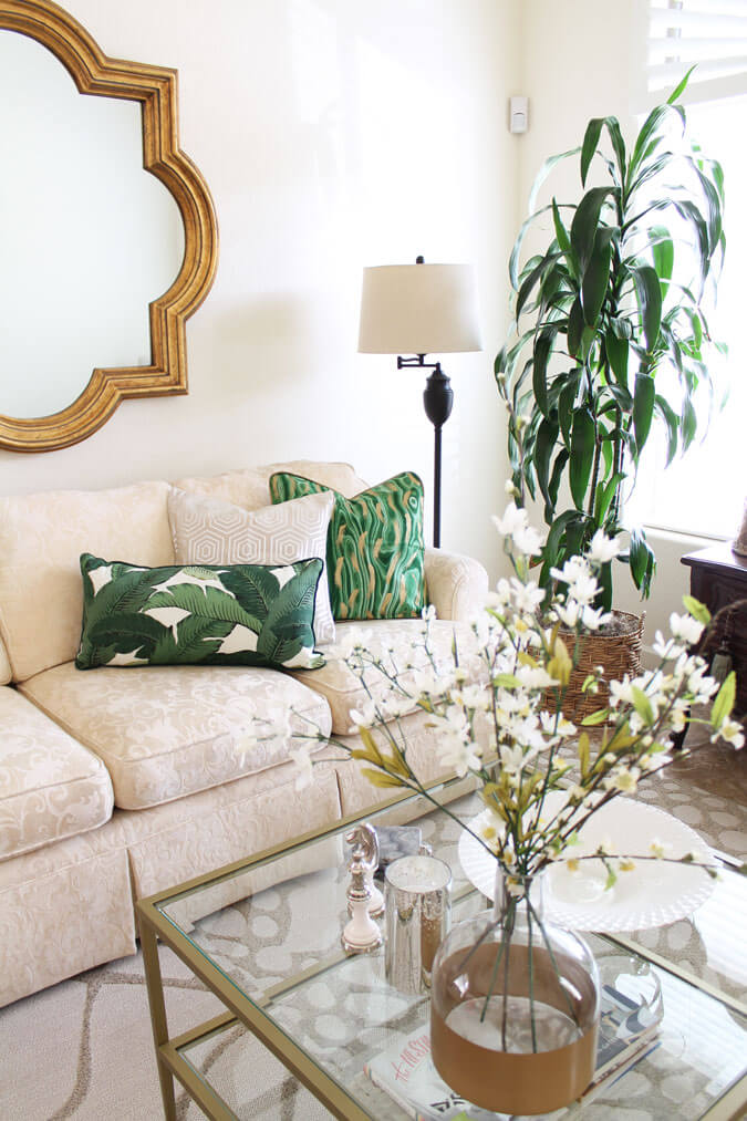 Adding Green Accents to Neutral Decor