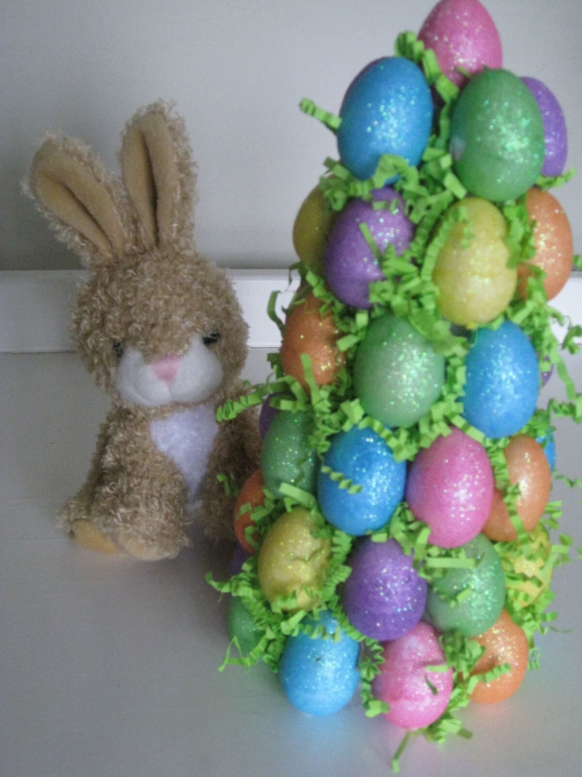 A Blooming Display of Colorful Eggs