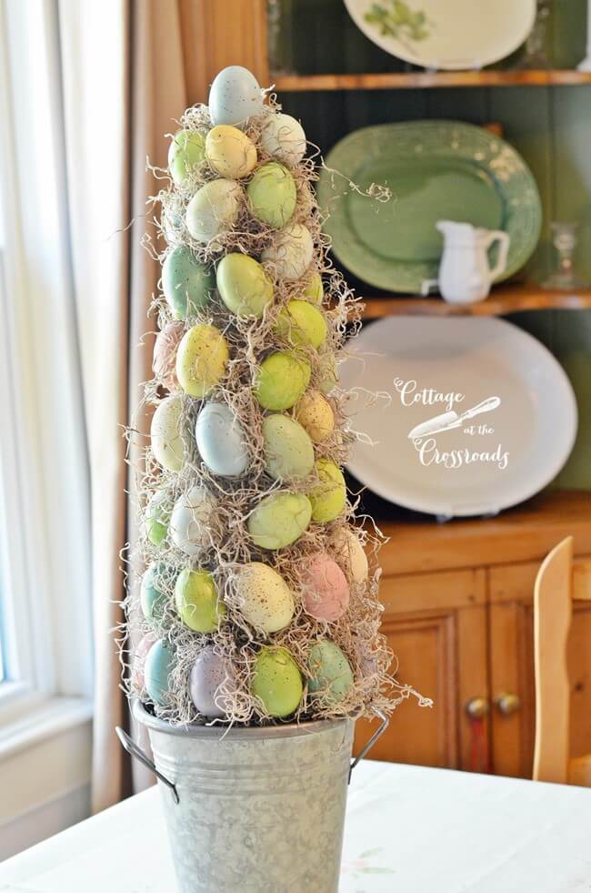 Darling Farmhouse Easter Egg Topiary