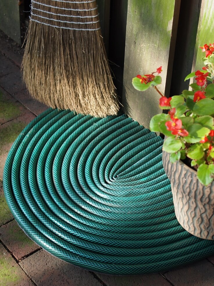 Upcycled Garden Hose Door Mat