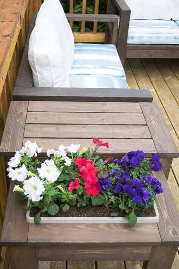 Planter Box in an End Table