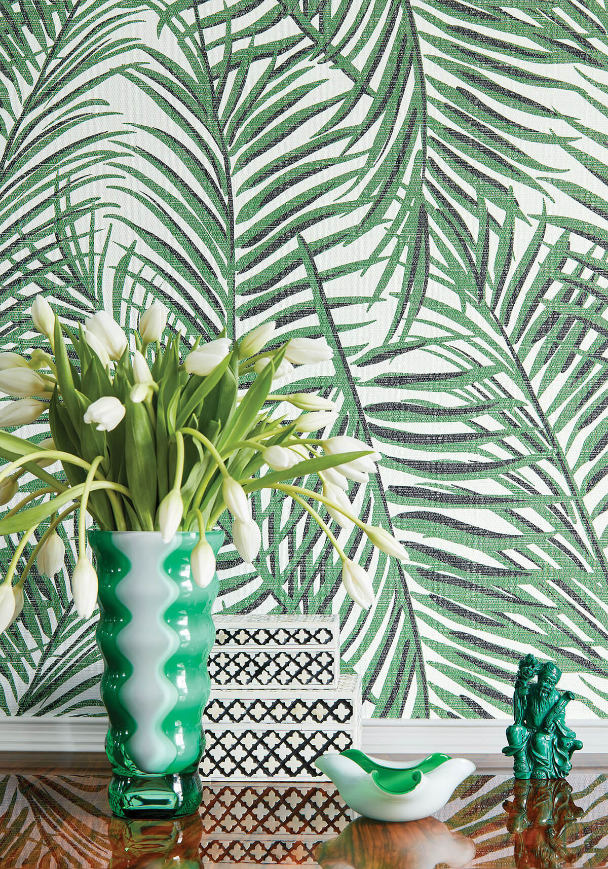 Boost the Botanical with Palm Frond Wallpaper