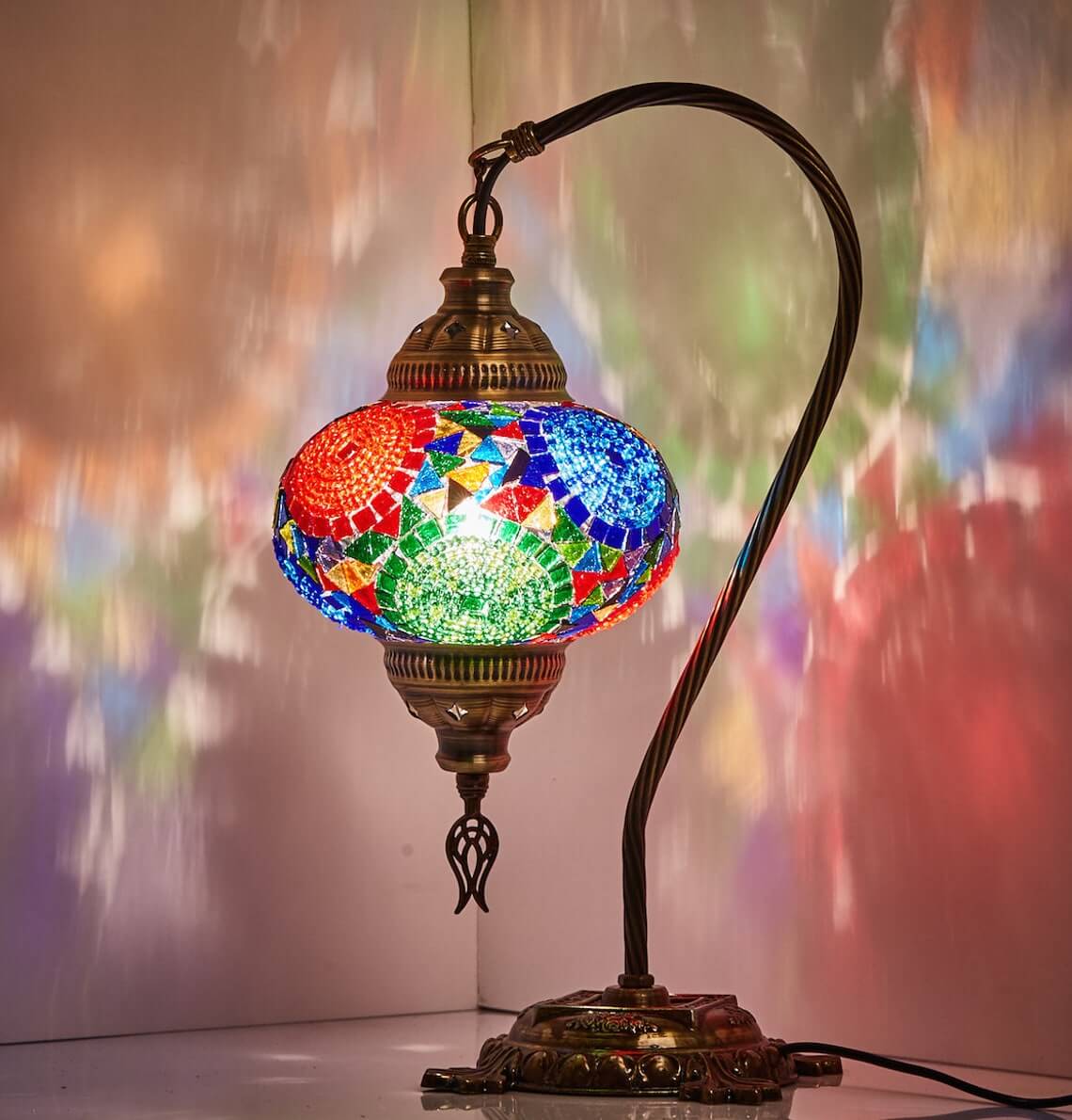 Magnificent Moroccan Mosaic Decorative Lamp