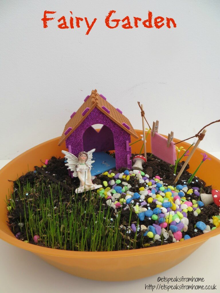 Bright and Colorful Fairy Garden