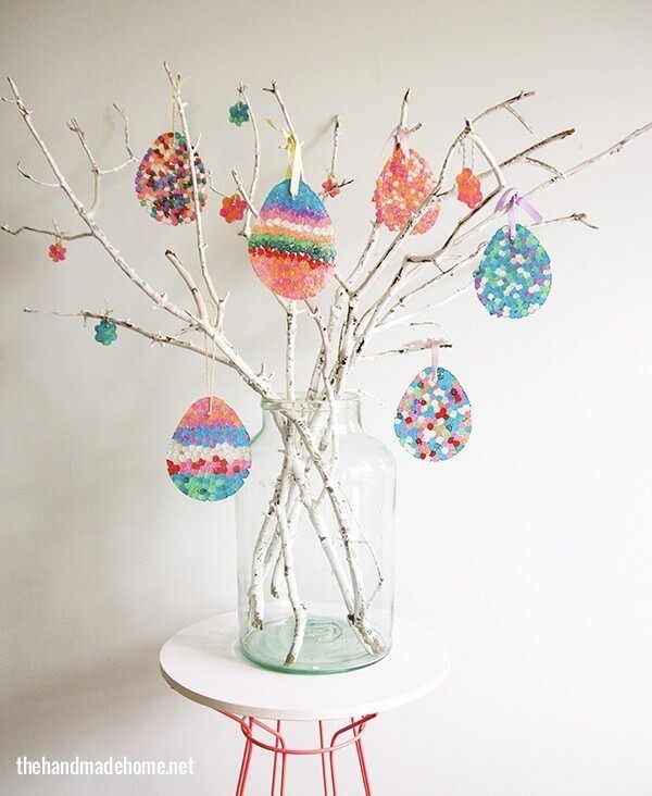The Perfect Easter Egg Spring Tree with Sun Catchers