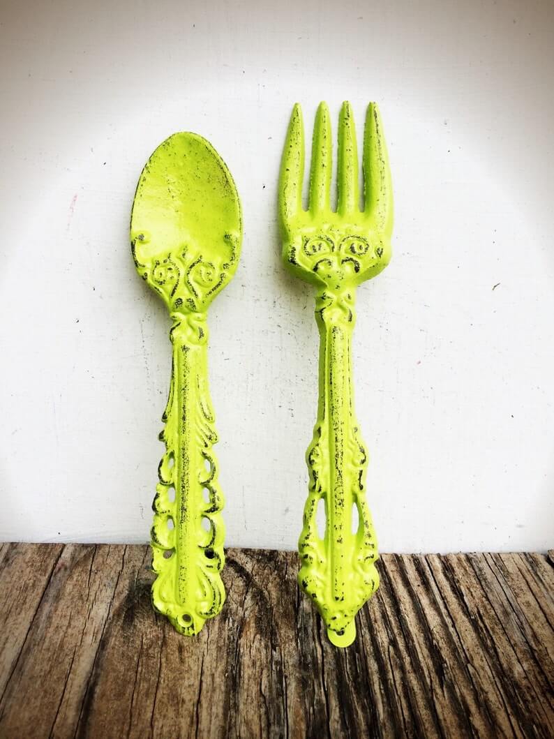 Shabby Chic Fork and Spoon Se
